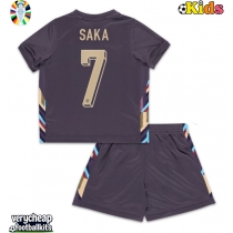 England Bukayo Saka #7 Replica Away Minikit Euro 2024 Short Sleeve (+ pants)